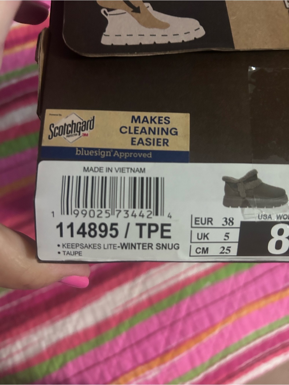 Skechers Brown Sherpa-Lined Slip-On Boots - Picture 5 of 7
